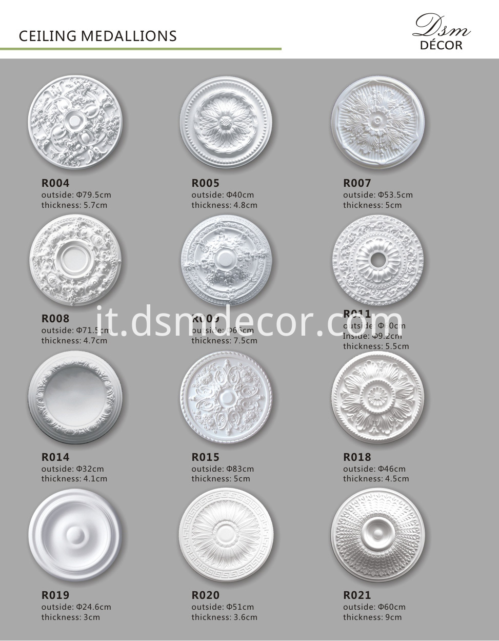 Medaglioni del soffitto Ceiling Medallions